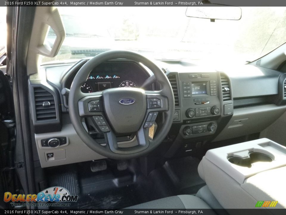 2016 Ford F150 XLT SuperCab 4x4 Magnetic / Medium Earth Gray Photo #8