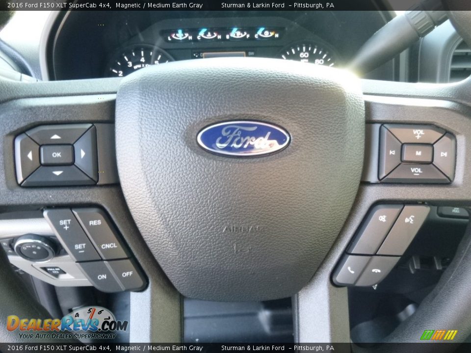 2016 Ford F150 XLT SuperCab 4x4 Magnetic / Medium Earth Gray Photo #11
