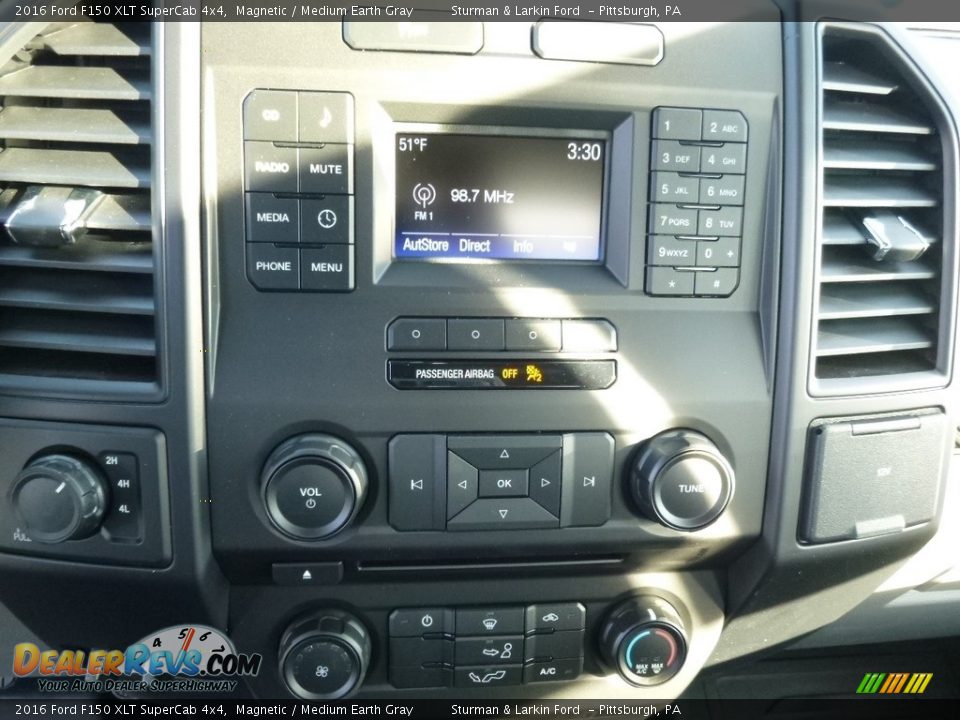 2016 Ford F150 XLT SuperCab 4x4 Magnetic / Medium Earth Gray Photo #15