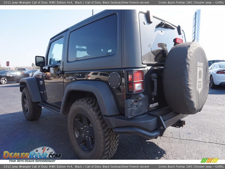 2012 Jeep Wrangler Call of Duty: MW3 Edition 4x4 Black / Call of Duty: Black Sedosa/Silver French-Accent Photo #5