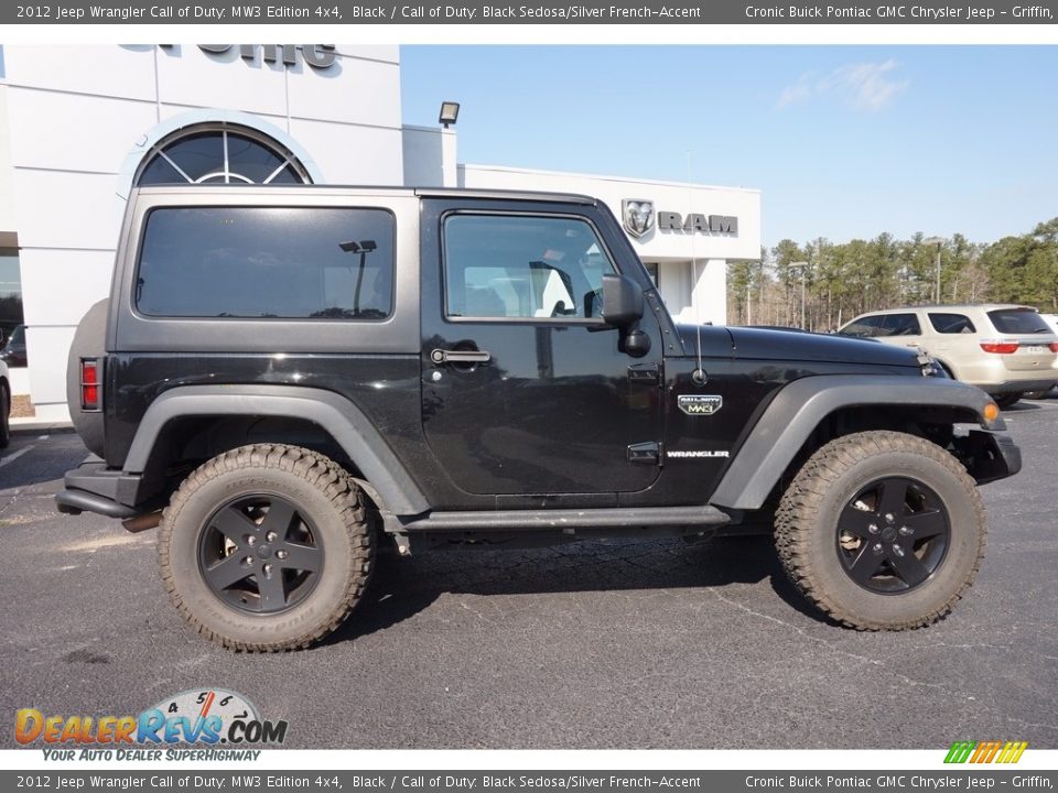 2012 Jeep Wrangler Call of Duty: MW3 Edition 4x4 Black / Call of Duty: Black Sedosa/Silver French-Accent Photo #8