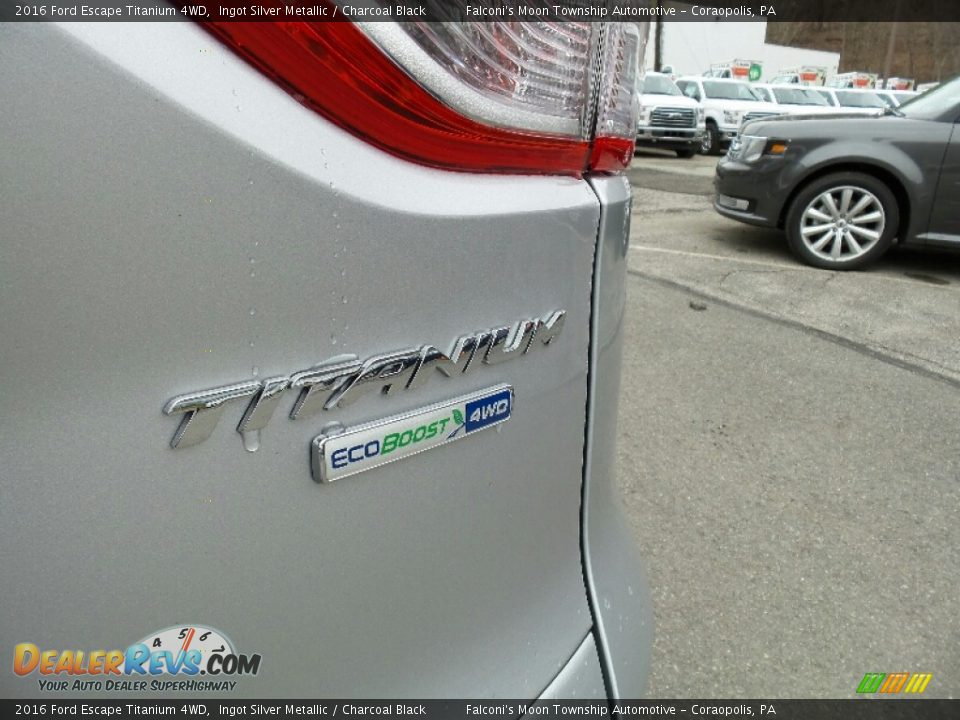 2016 Ford Escape Titanium 4WD Ingot Silver Metallic / Charcoal Black Photo #8