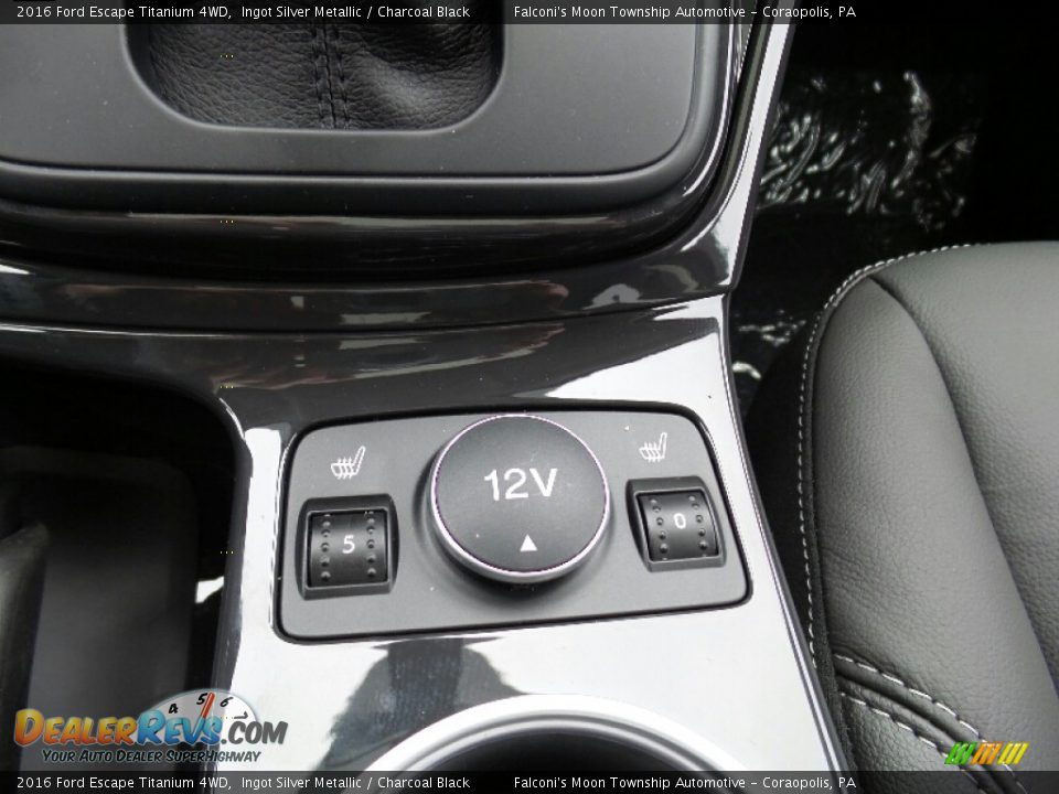 2016 Ford Escape Titanium 4WD Ingot Silver Metallic / Charcoal Black Photo #18