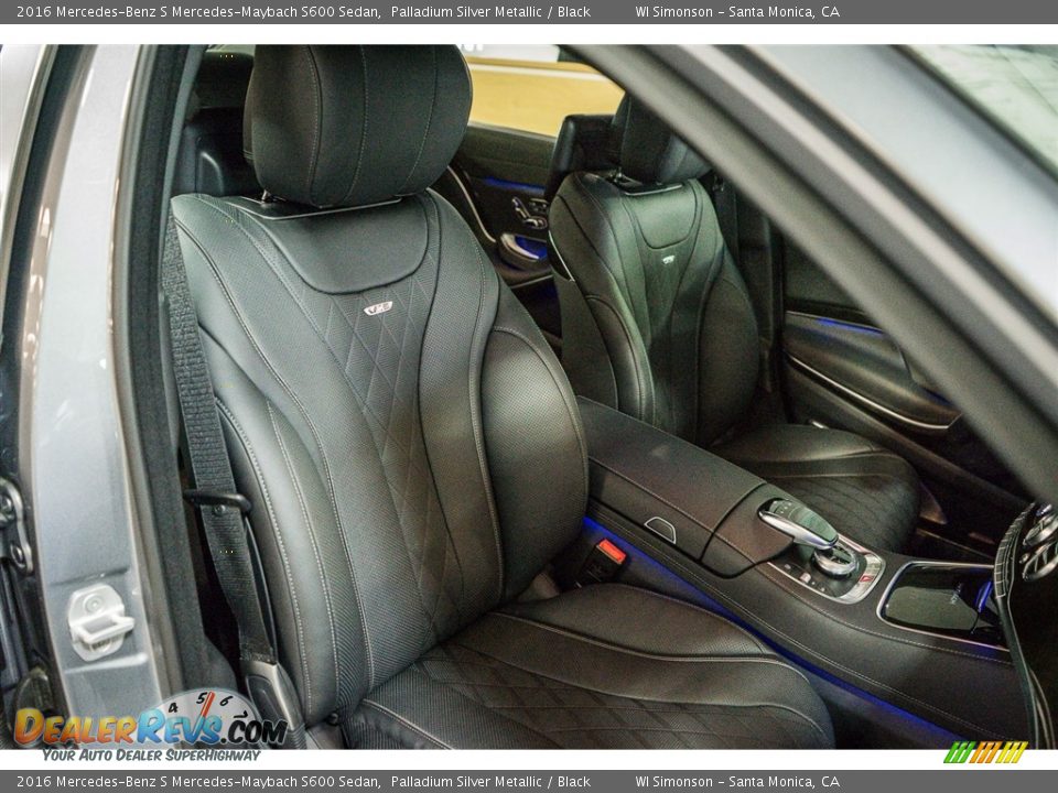 Black Interior - 2016 Mercedes-Benz S Mercedes-Maybach S600 Sedan Photo #2