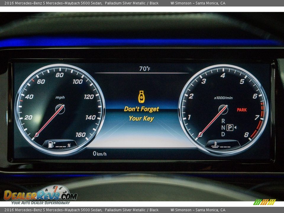 2016 Mercedes-Benz S Mercedes-Maybach S600 Sedan Gauges Photo #7