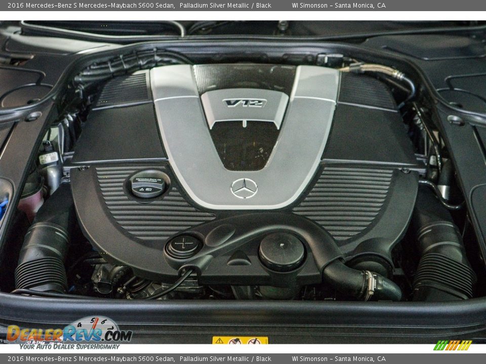 2016 Mercedes-Benz S Mercedes-Maybach S600 Sedan 6.0 Liter biturbo SOHC 36-Valve V12 Engine Photo #8