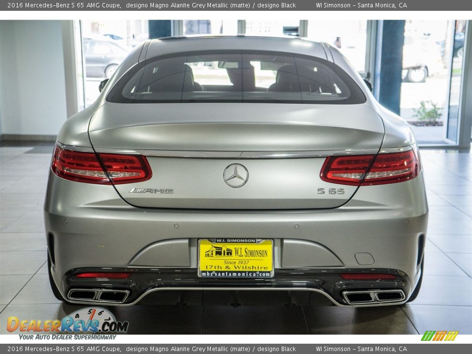 2016 Mercedes-Benz S 65 AMG Coupe designo Magno Alanite Grey Metallic (matte) / designo Black Photo #4