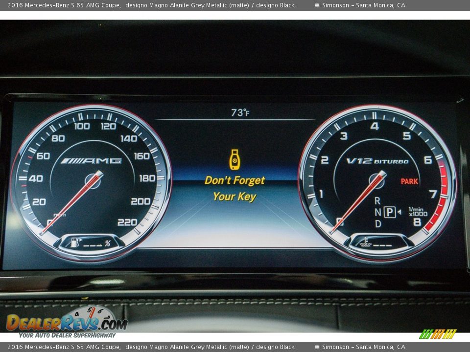 2016 Mercedes-Benz S 65 AMG Coupe designo Magno Alanite Grey Metallic (matte) / designo Black Photo #7