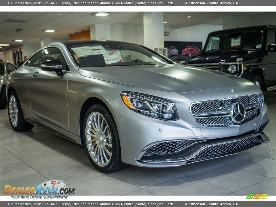 2016 Mercedes-Benz S 65 AMG Coupe designo Magno Alanite Grey Metallic (matte) / designo Black Photo #12