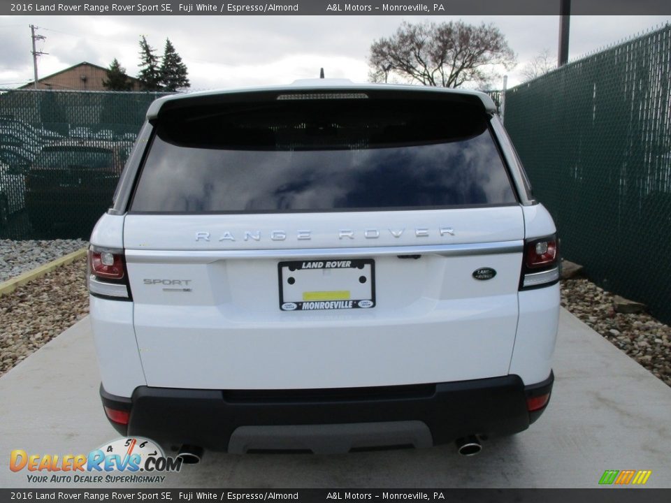 2016 Land Rover Range Rover Sport SE Fuji White / Espresso/Almond Photo #9