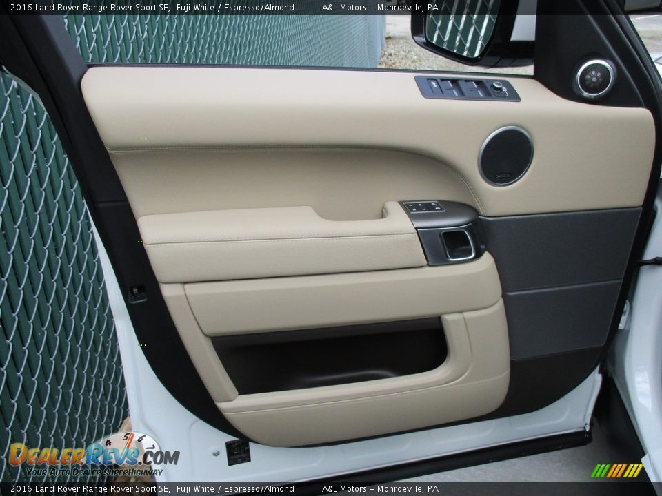 2016 Land Rover Range Rover Sport SE Fuji White / Espresso/Almond Photo #10