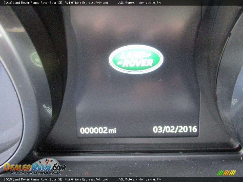 2016 Land Rover Range Rover Sport SE Fuji White / Espresso/Almond Photo #20