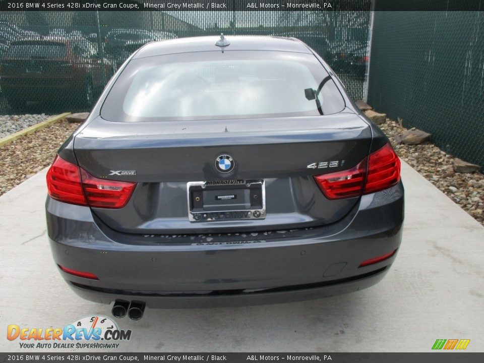 2016 BMW 4 Series 428i xDrive Gran Coupe Mineral Grey Metallic / Black Photo #9