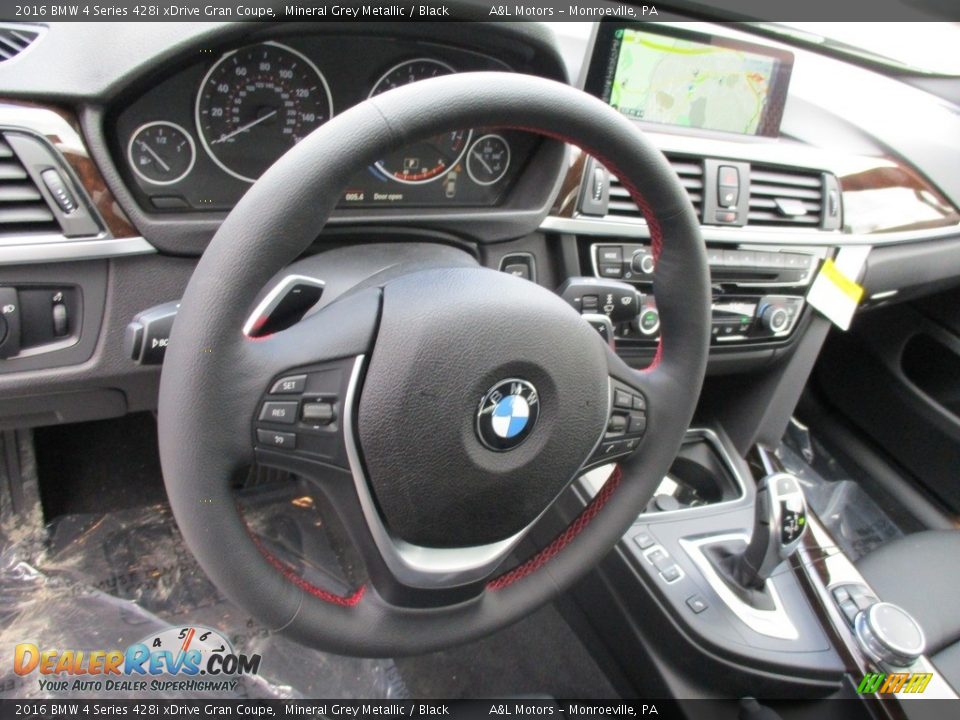 2016 BMW 4 Series 428i xDrive Gran Coupe Steering Wheel Photo #15