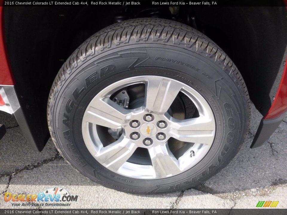 2016 Chevrolet Colorado LT Extended Cab 4x4 Red Rock Metallic / Jet Black Photo #9