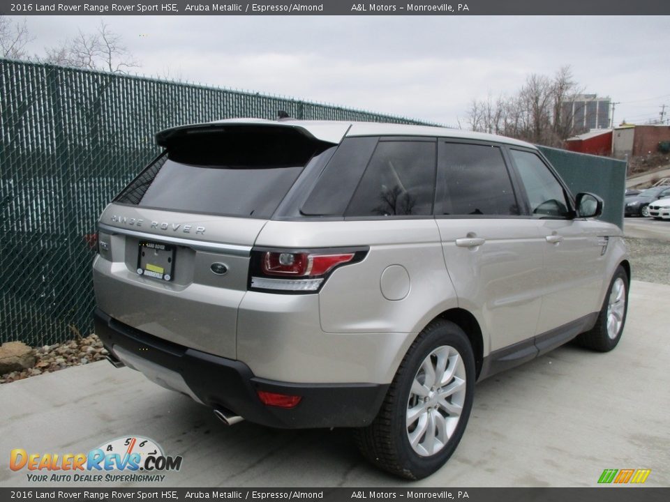 2016 Land Rover Range Rover Sport HSE Aruba Metallic / Espresso/Almond Photo #4