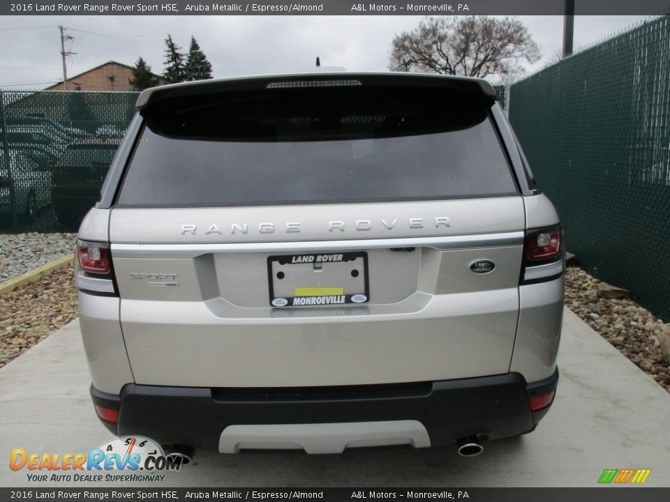 2016 Land Rover Range Rover Sport HSE Aruba Metallic / Espresso/Almond Photo #9