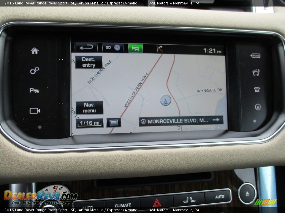 2016 Land Rover Range Rover Sport HSE Aruba Metallic / Espresso/Almond Photo #17