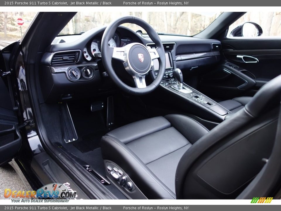 Black Interior - 2015 Porsche 911 Turbo S Cabriolet Photo #11