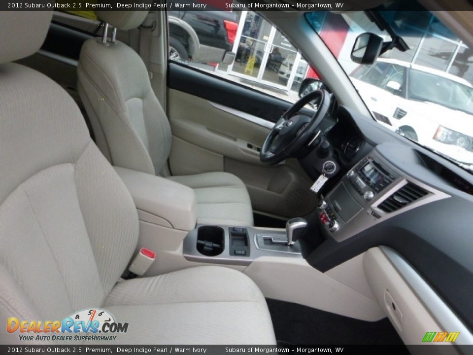 2012 Subaru Outback 2.5i Premium Deep Indigo Pearl / Warm Ivory Photo #3
