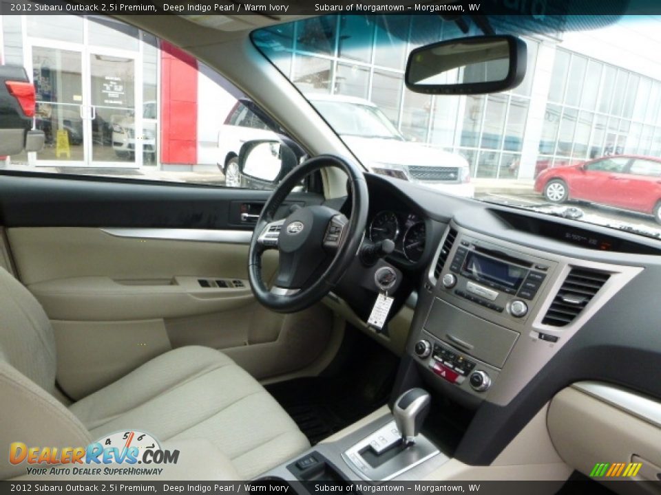 2012 Subaru Outback 2.5i Premium Deep Indigo Pearl / Warm Ivory Photo #4