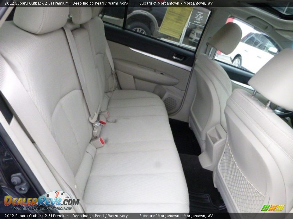 2012 Subaru Outback 2.5i Premium Deep Indigo Pearl / Warm Ivory Photo #6