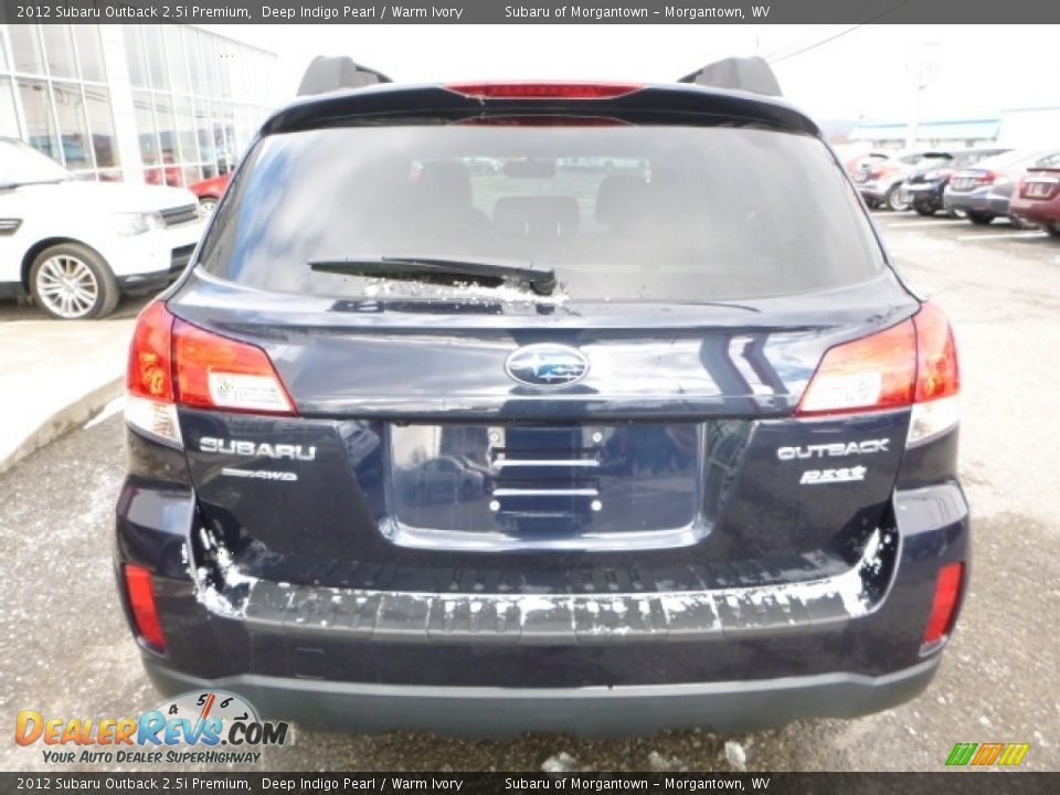 2012 Subaru Outback 2.5i Premium Deep Indigo Pearl / Warm Ivory Photo #9