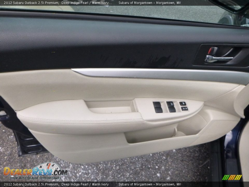 2012 Subaru Outback 2.5i Premium Deep Indigo Pearl / Warm Ivory Photo #15