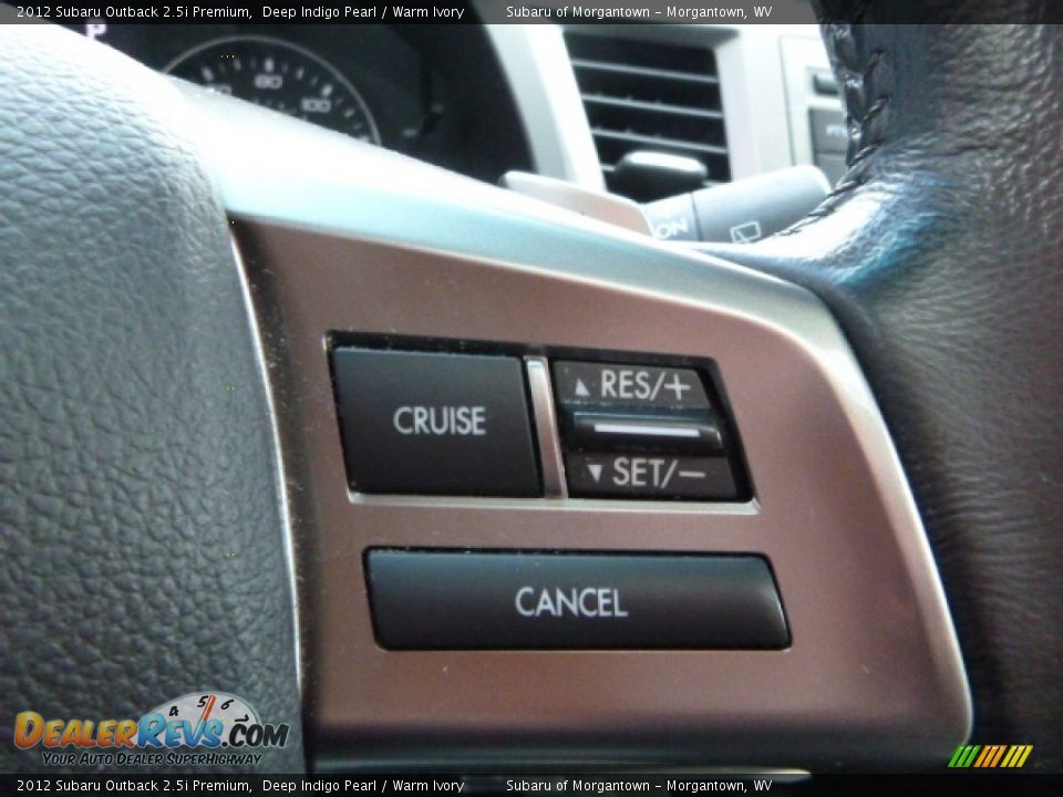 2012 Subaru Outback 2.5i Premium Deep Indigo Pearl / Warm Ivory Photo #23
