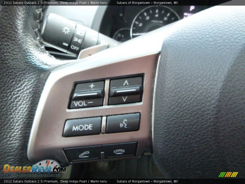 2012 Subaru Outback 2.5i Premium Deep Indigo Pearl / Warm Ivory Photo #24