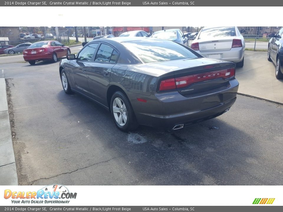 2014 Dodge Charger SE Granite Crystal Metallic / Black/Light Frost Beige Photo #4