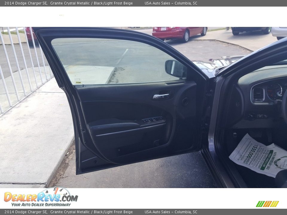 2014 Dodge Charger SE Granite Crystal Metallic / Black/Light Frost Beige Photo #5