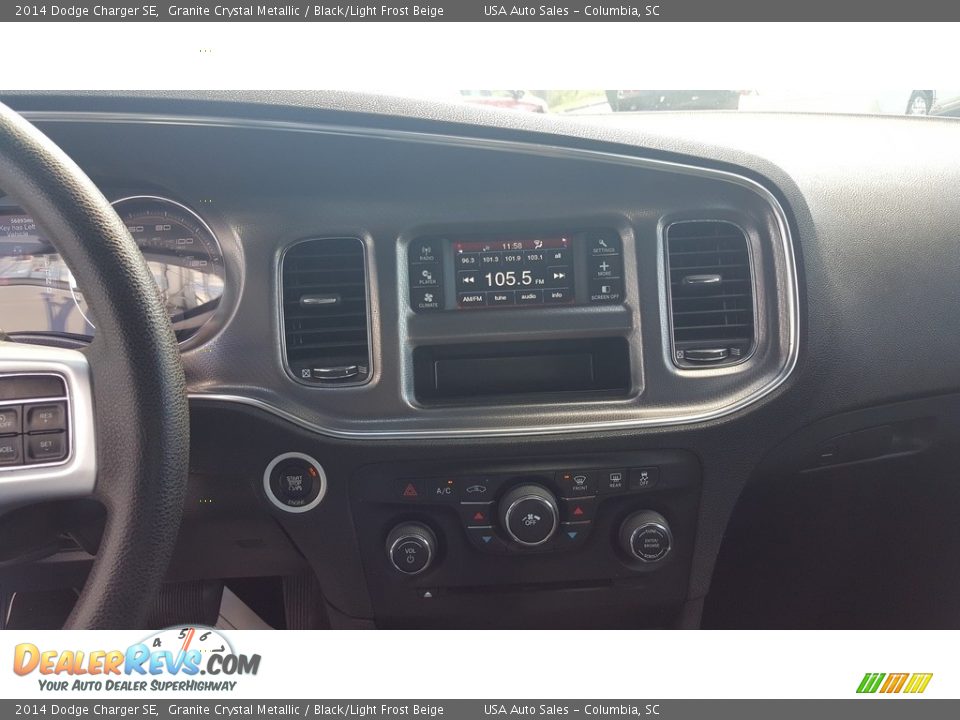 2014 Dodge Charger SE Granite Crystal Metallic / Black/Light Frost Beige Photo #7