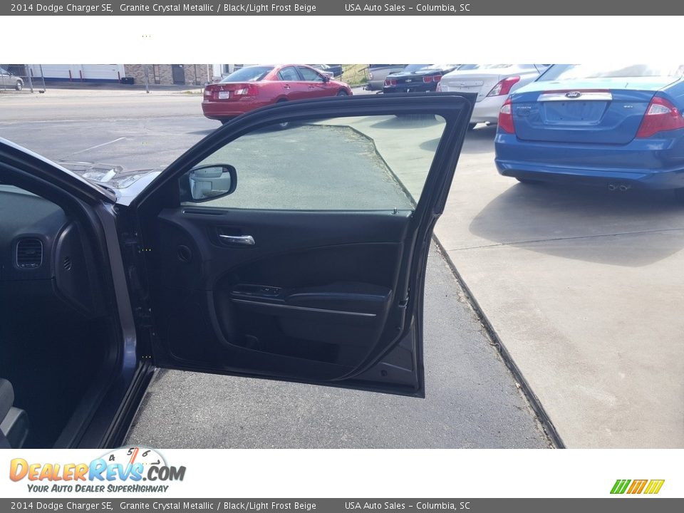 2014 Dodge Charger SE Granite Crystal Metallic / Black/Light Frost Beige Photo #13