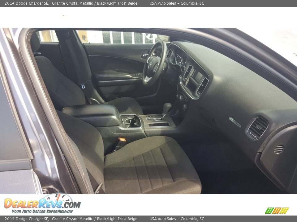 2014 Dodge Charger SE Granite Crystal Metallic / Black/Light Frost Beige Photo #14