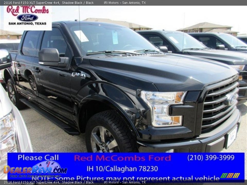 2016 Ford F150 XLT SuperCrew 4x4 Shadow Black / Black Photo #1