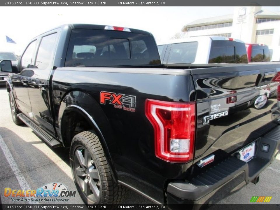 2016 Ford F150 XLT SuperCrew 4x4 Shadow Black / Black Photo #5