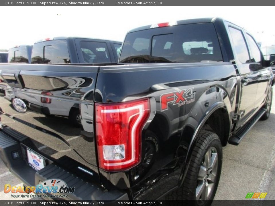 2016 Ford F150 XLT SuperCrew 4x4 Shadow Black / Black Photo #8