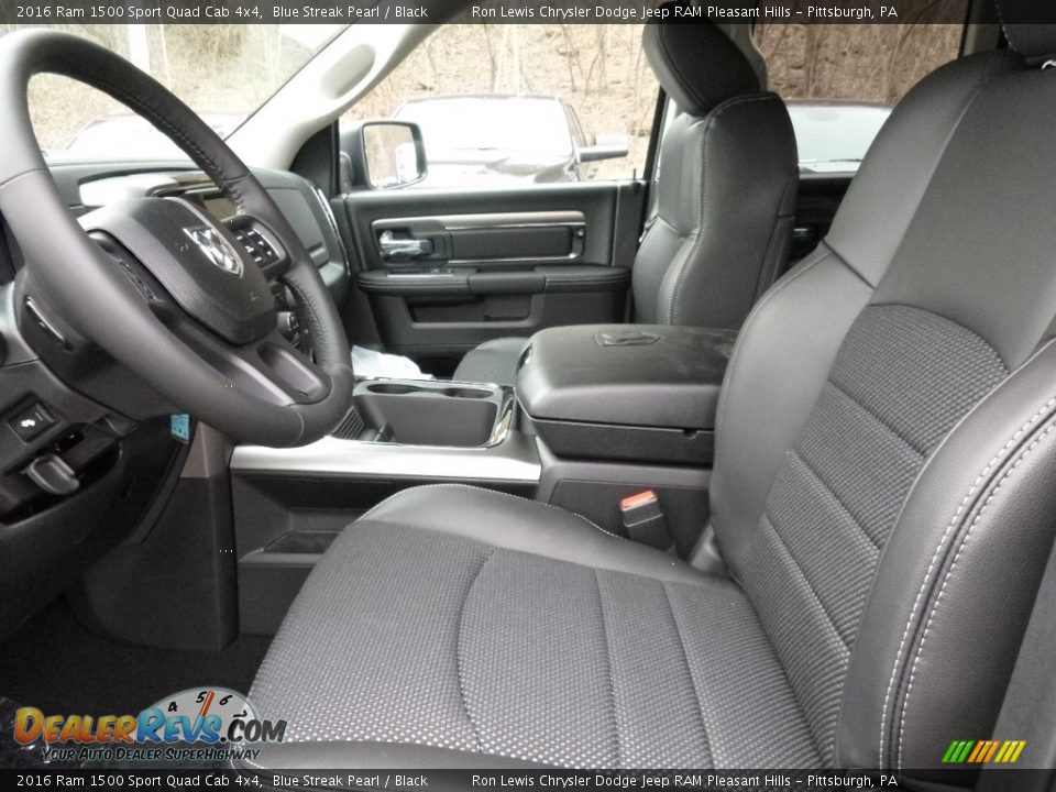 2016 Ram 1500 Sport Quad Cab 4x4 Blue Streak Pearl / Black Photo #11