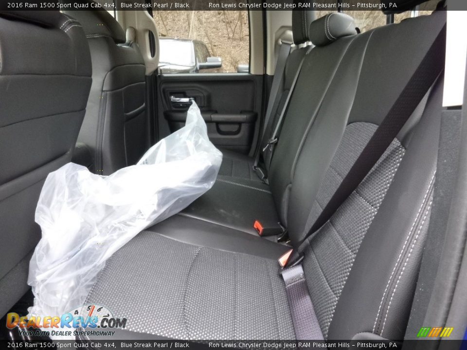 2016 Ram 1500 Sport Quad Cab 4x4 Blue Streak Pearl / Black Photo #12