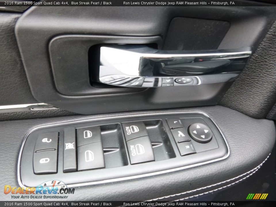 2016 Ram 1500 Sport Quad Cab 4x4 Blue Streak Pearl / Black Photo #14