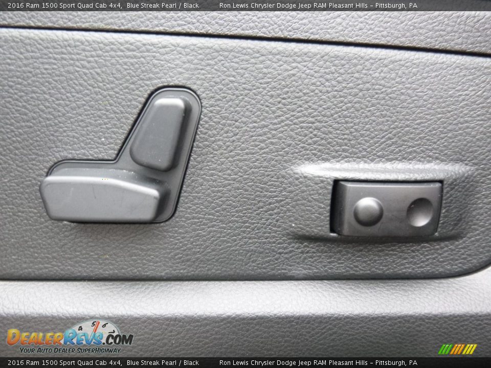 2016 Ram 1500 Sport Quad Cab 4x4 Blue Streak Pearl / Black Photo #16