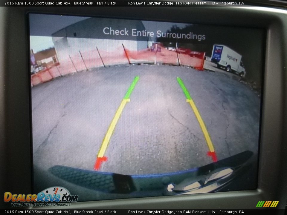 2016 Ram 1500 Sport Quad Cab 4x4 Blue Streak Pearl / Black Photo #19