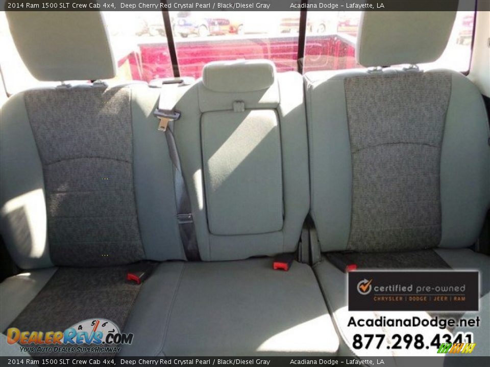 2014 Ram 1500 SLT Crew Cab 4x4 Deep Cherry Red Crystal Pearl / Black/Diesel Gray Photo #27