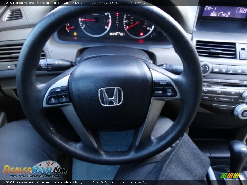 2010 Honda Accord LX Sedan Taffeta White / Ivory Photo #12