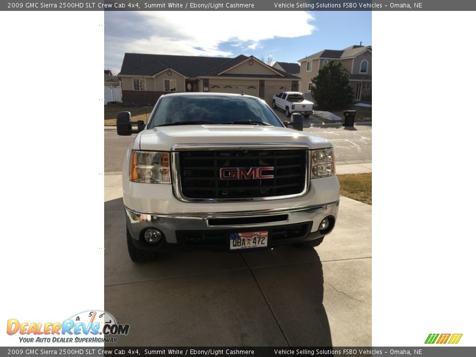 2009 GMC Sierra 2500HD SLT Crew Cab 4x4 Summit White / Ebony/Light Cashmere Photo #3