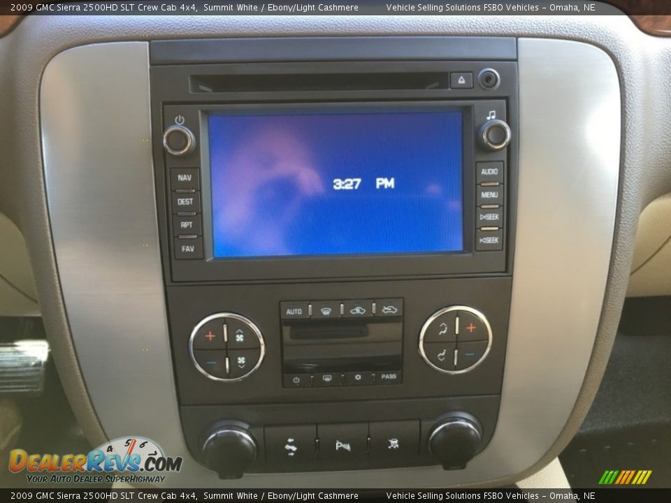2009 GMC Sierra 2500HD SLT Crew Cab 4x4 Summit White / Ebony/Light Cashmere Photo #7
