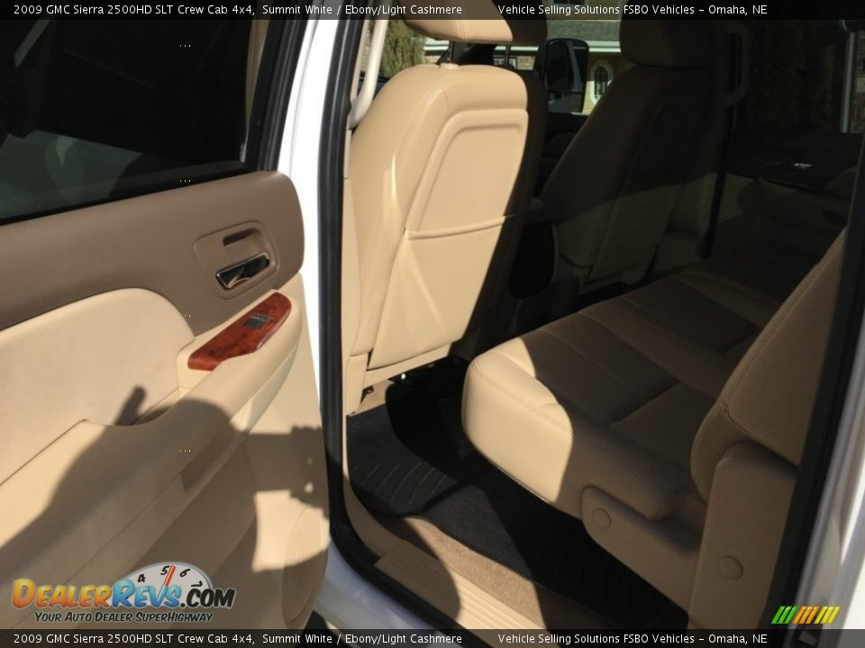 2009 GMC Sierra 2500HD SLT Crew Cab 4x4 Summit White / Ebony/Light Cashmere Photo #8