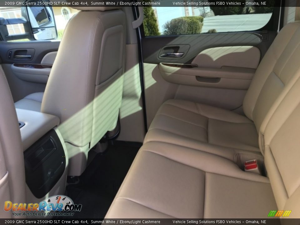 2009 GMC Sierra 2500HD SLT Crew Cab 4x4 Summit White / Ebony/Light Cashmere Photo #9