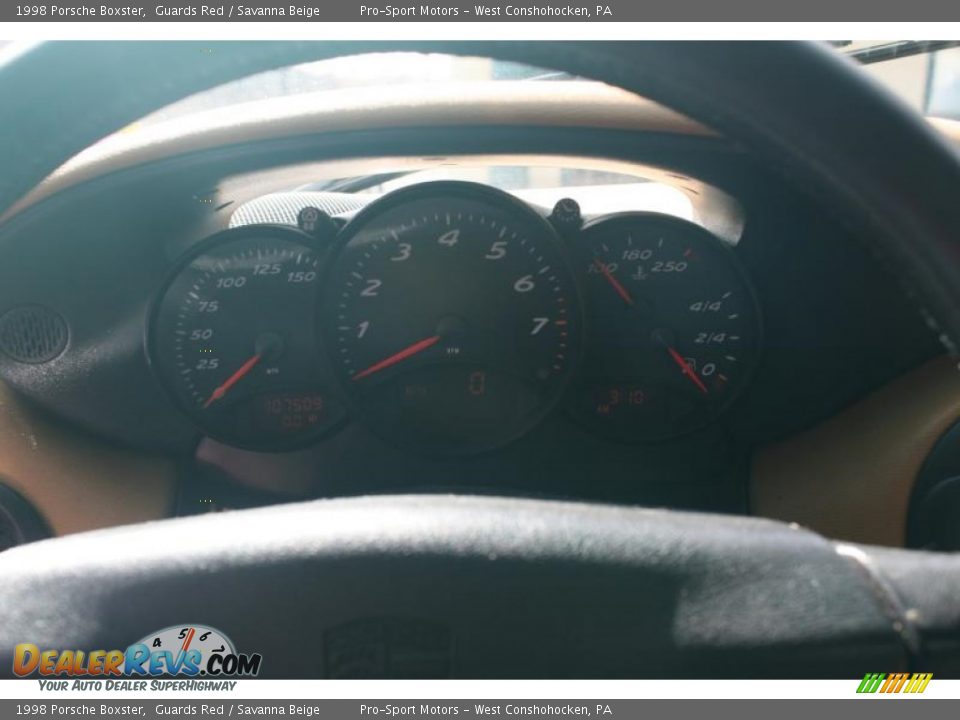 1998 Porsche Boxster Guards Red / Savanna Beige Photo #9